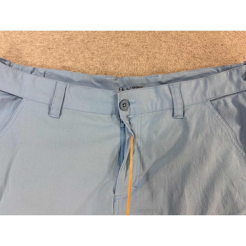 HUK Performance Fabrics Cargo Fishing Shorts (Men's XL) Blue - 10" - Picture 3 of 10